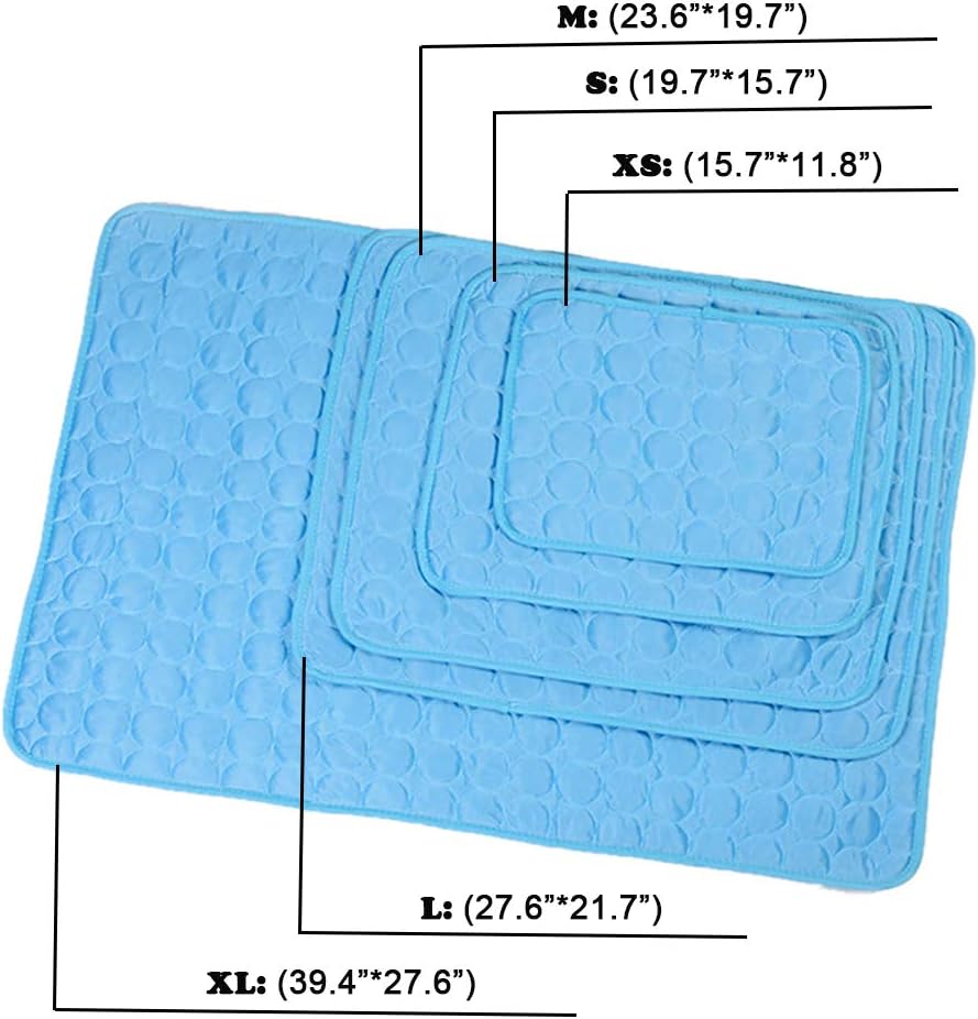 Ice Silk Pet Cooling Mat – Self-Cooling Pad for Dogs & Cats (Medium)