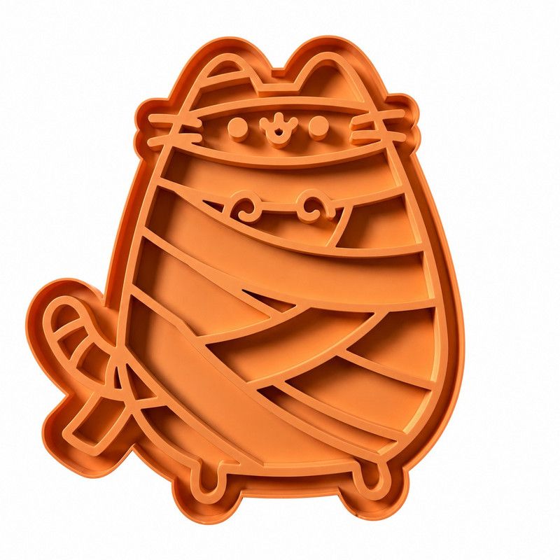 Cat-Shaped Silicone Slow Feeder Lick Mat for Dogs & Cats