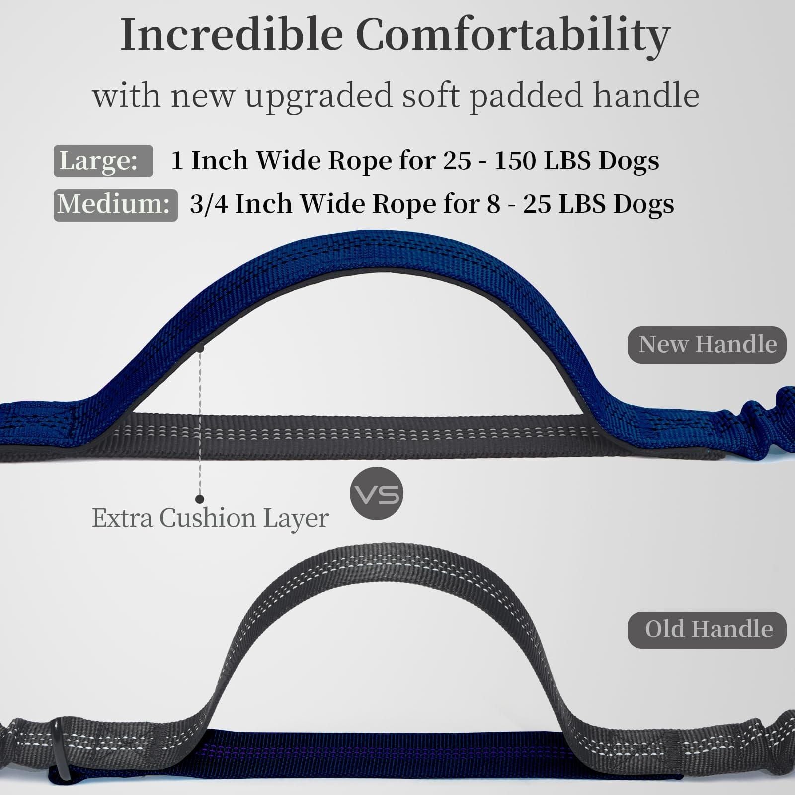 Hands-Free Bungee Dog Leash with Waist Belt & Pouch