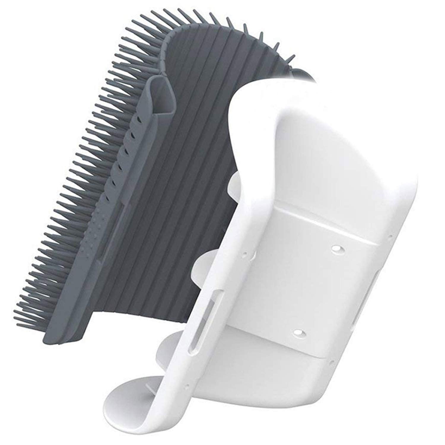 Cat Self-Grooming Corner Brush – Wall-Mounted Massage Comb with Catnip