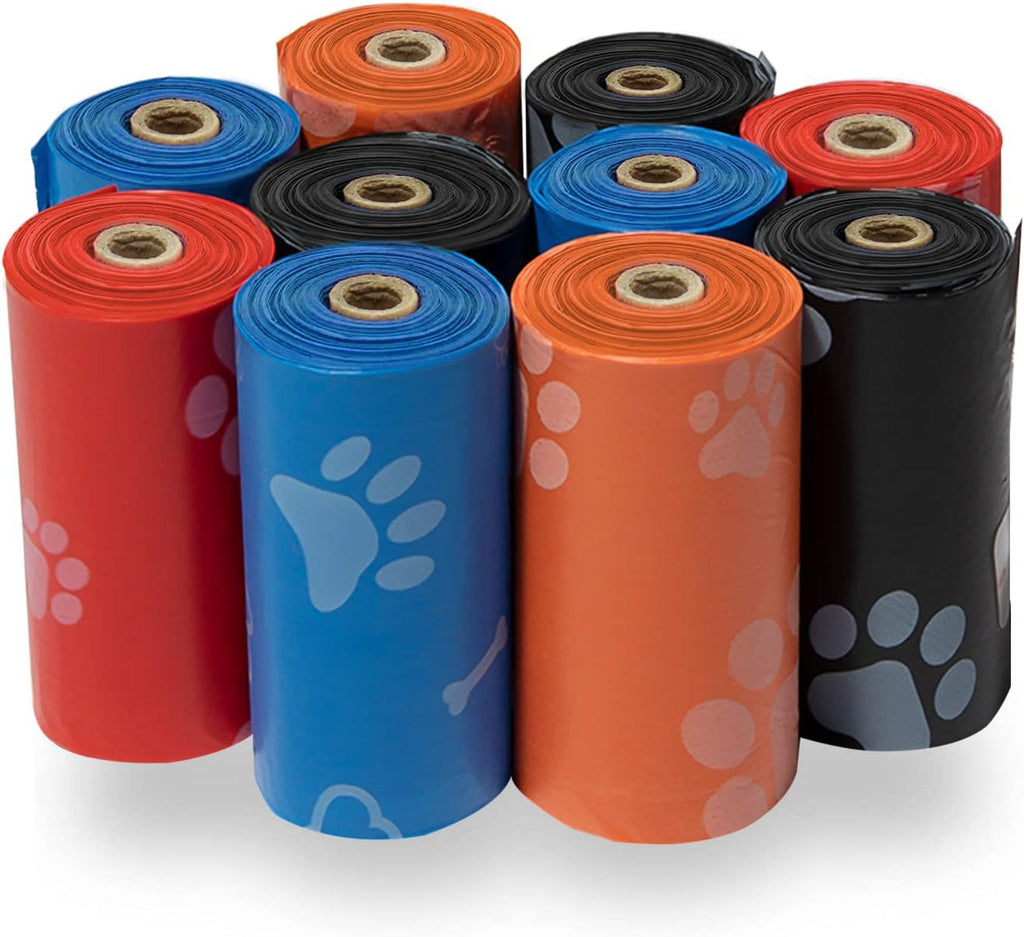 150-Count Dog Poo Bags with Bone Dispenser – Extra Thick, Leak-Proof