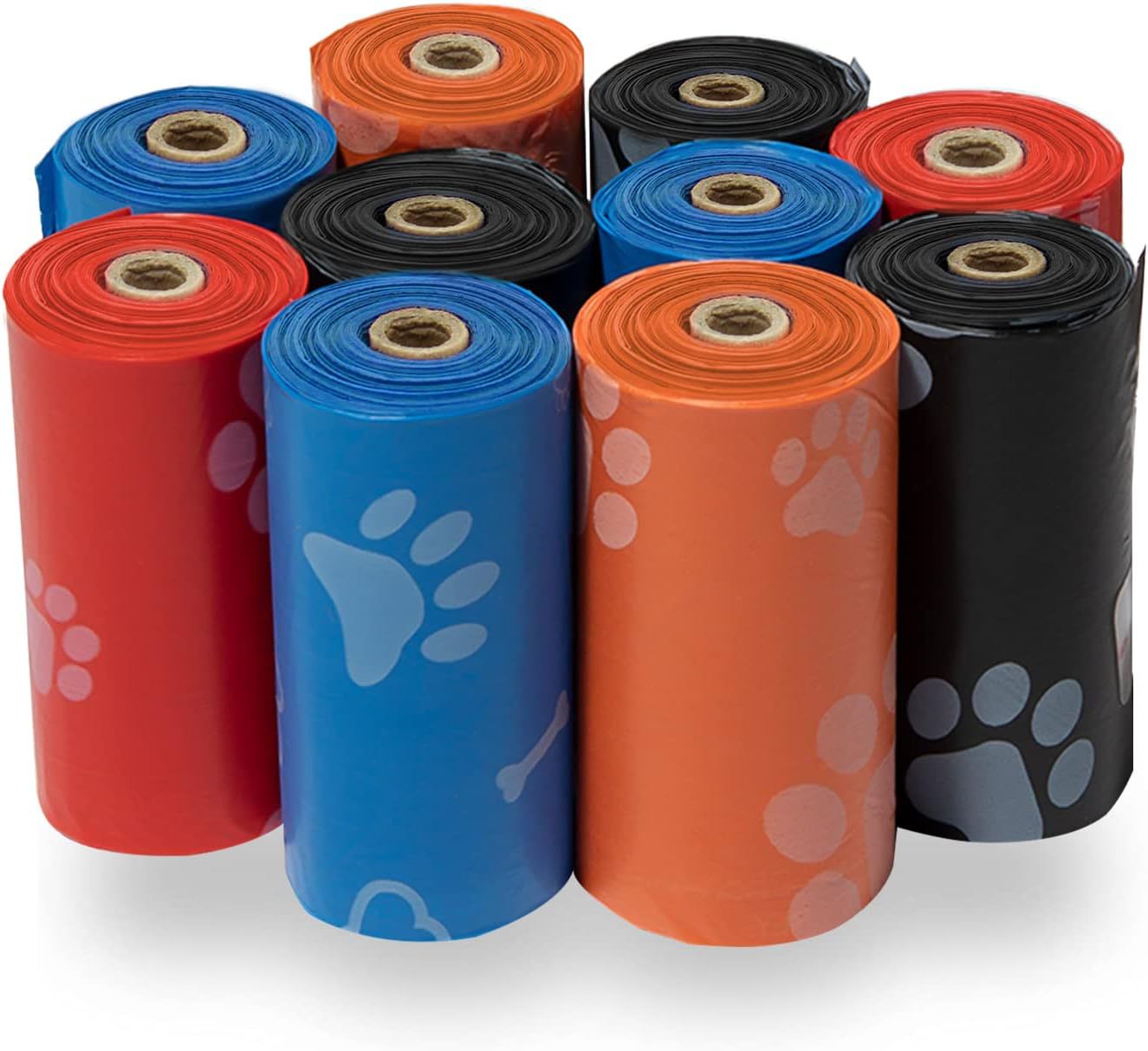 150-Count Dog Poo Bags with Bone Dispenser – Extra Thick, Leak-Proof