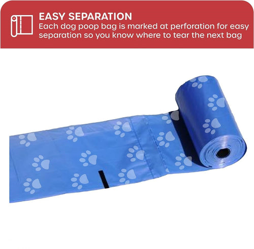 150-Count Dog Poo Bags with Bone Dispenser – Extra Thick, Leak-Proof